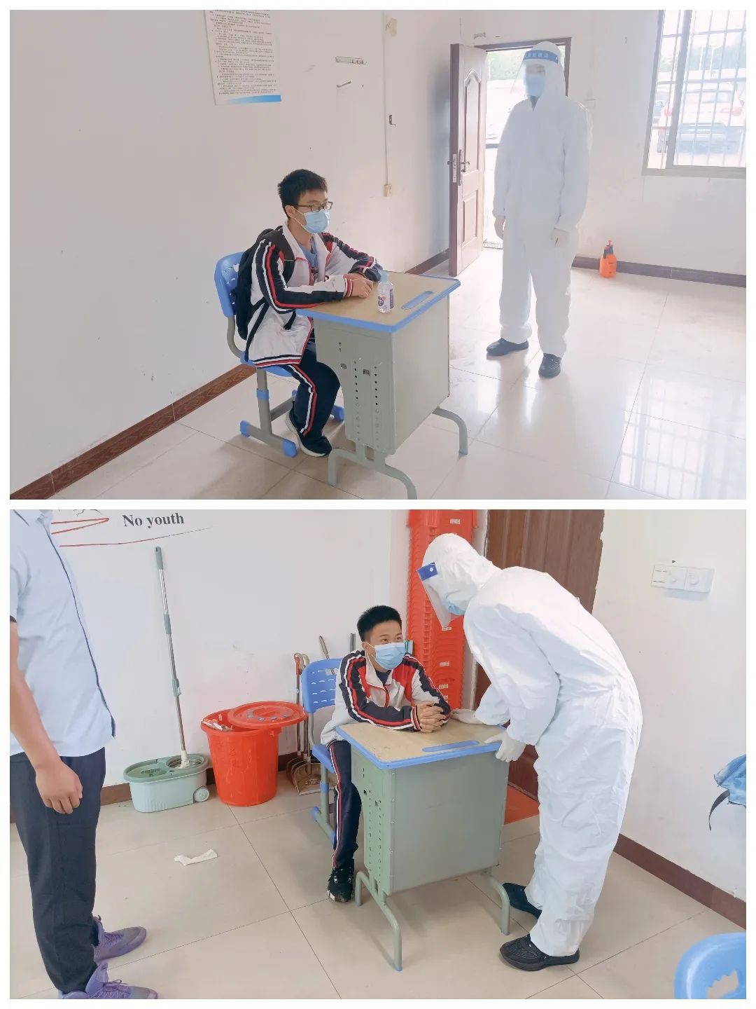 【校園資訊】疫情防控常態(tài)化 安全校園用心守?？邳S岡金盤高級中學（椰海校區(qū)）高中部